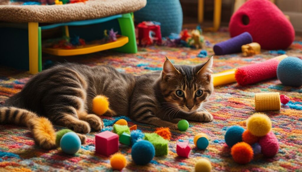 Abwechslungsreiches Spielzeug für Katzen