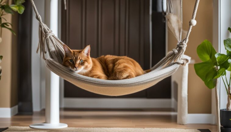 DIY-Hängematte für Kratzbaum: Gemütliche Ruhezone für die Katze