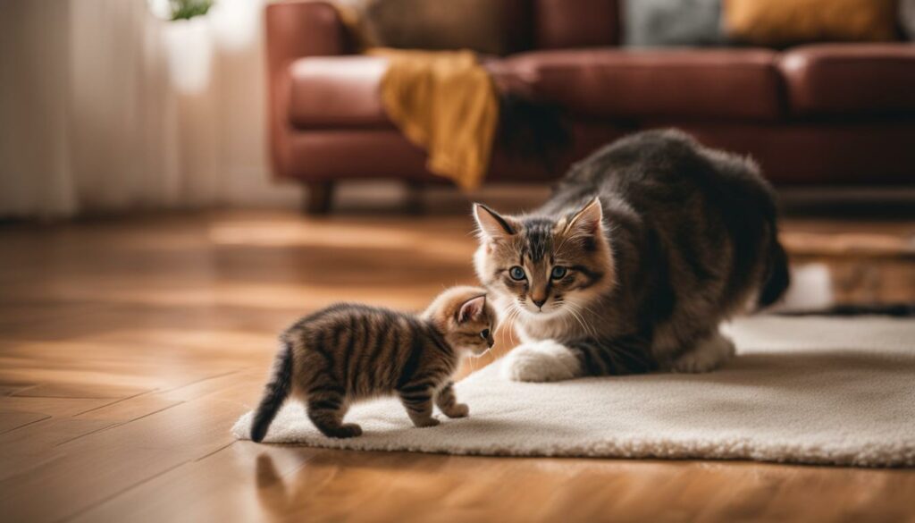 Einführung von Katze und Baby