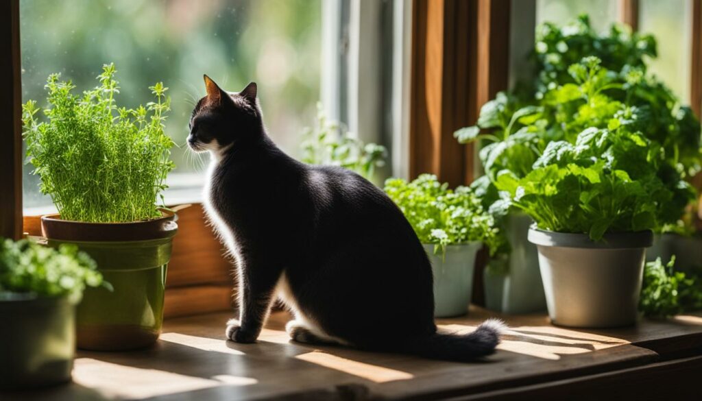 Empfohlene Kräuter für die Katzenkräuterfensterbank