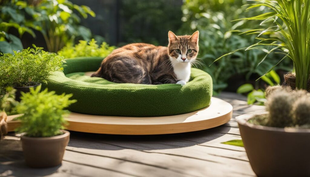 Garten mit Katze