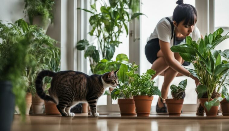 Indoor-Pflanzen und Katzenerziehung: Sicheres Verhalten fördern