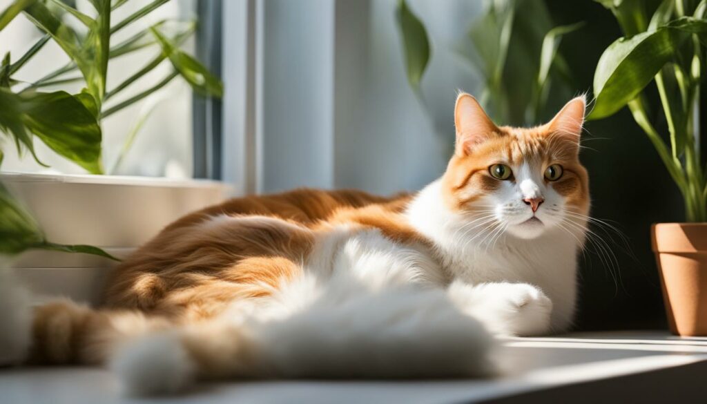 Katze auf einem Fensterbrett