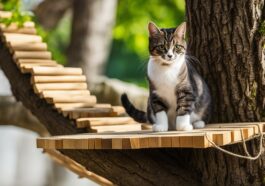 Katzenbrücke selber bauen: Verbindungen zwischen Kratzbäumen schaffen