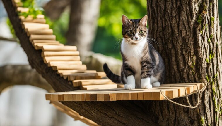 Katzenbrücke selber bauen: Verbindungen zwischen Kratzbäumen schaffen