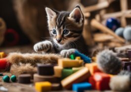 Katzenkrallen und Spielsachen: Natürliche Abnutzung durch aktive Spiele