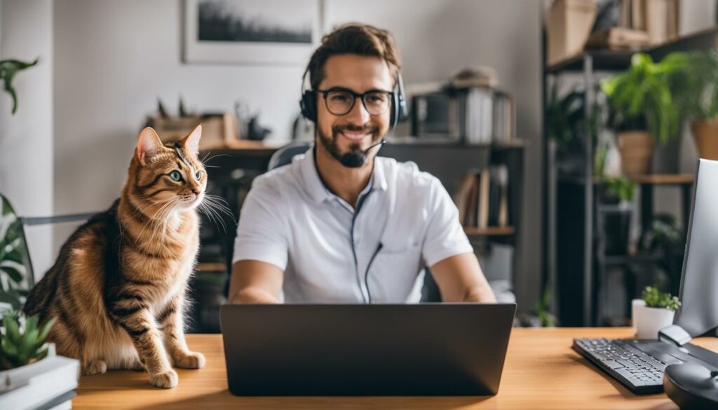 Kommunikation im Homeoffice mit Katzen