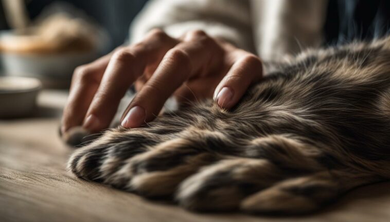 Pfotenuntersuchungen bei älteren Katzen: Auf Anzeichen von Krankheiten achten