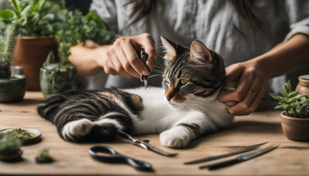 Schneidetechniken für Katzenpfoten