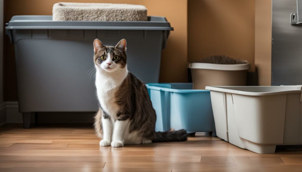 Verhaltensprobleme beim Katzenklo-Umzug