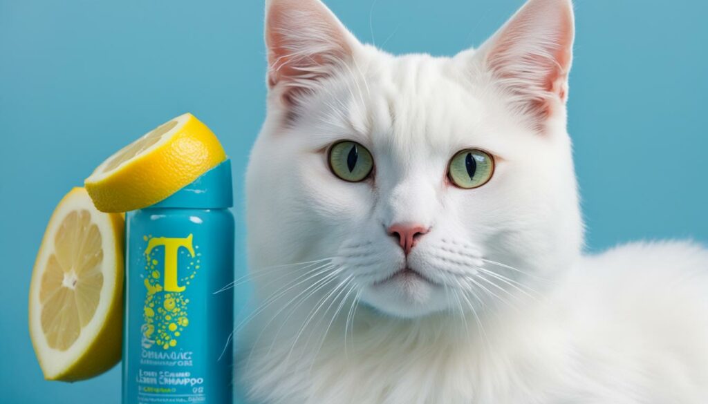 aufhellendes Katzenshampoo mit Zitronensaft